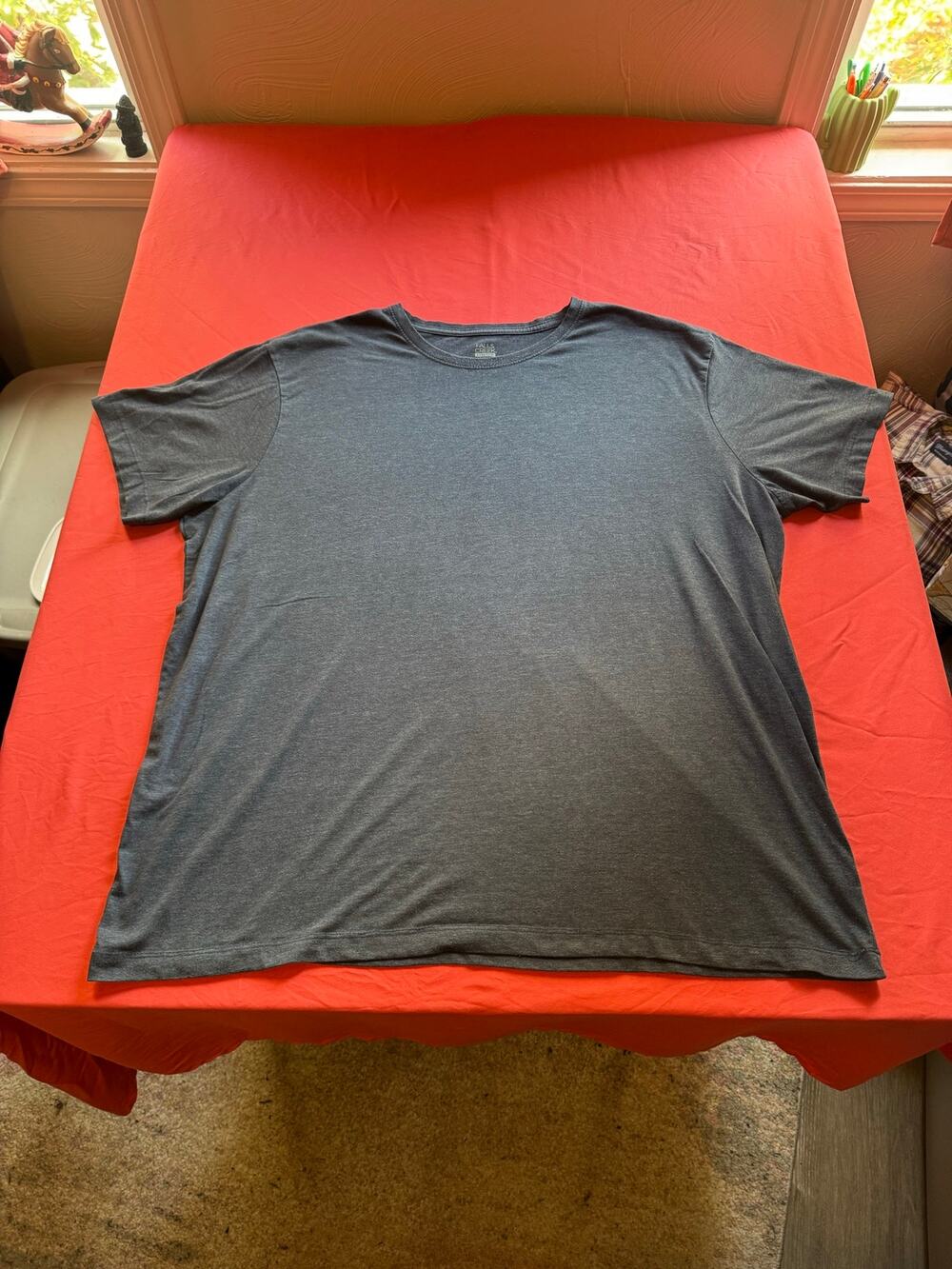 Falls Creek Stretch Mens T Shirt XXL Dark Gray Heather Crewneck Short Sleeve